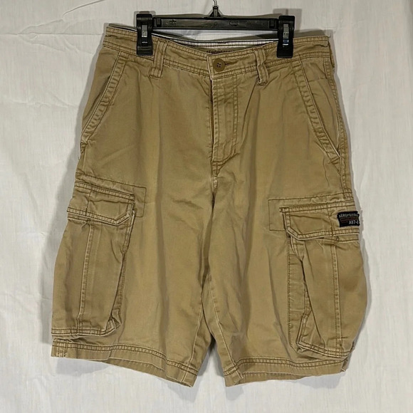 men’s tan Aeropostale cargo shorts size 27 - Picture 1 of 4